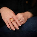 Load image into Gallery viewer, Women&#39;s Crisscross Citrine Ring by Ravia
