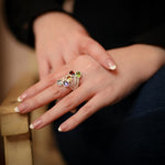 Load image into Gallery viewer, Luxurious Women&#39;s Multicolor Ring by Ravia
