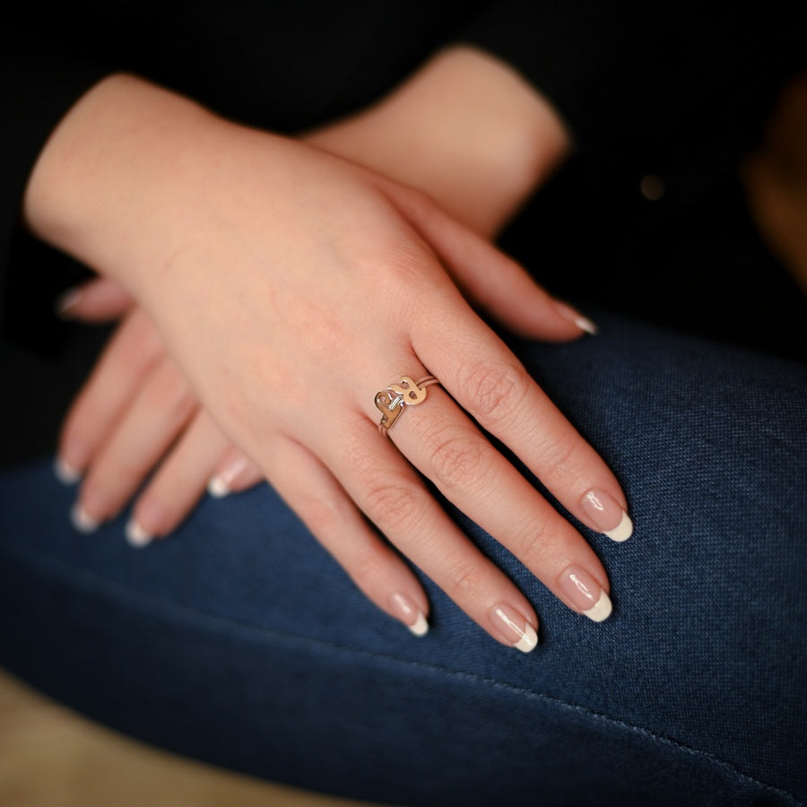 Initial Ring by Ravia Jewels