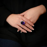 Load image into Gallery viewer, Amethyst Women&#39;s Ring by Ravia
