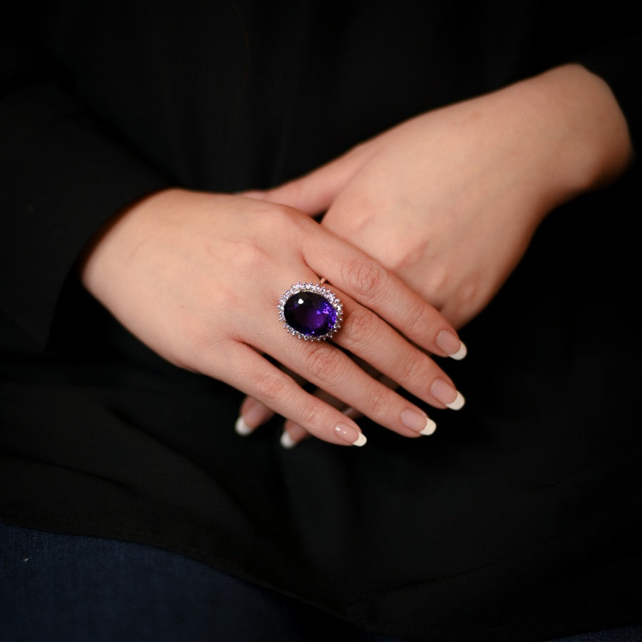 Amethyst Women's Ring by Ravia