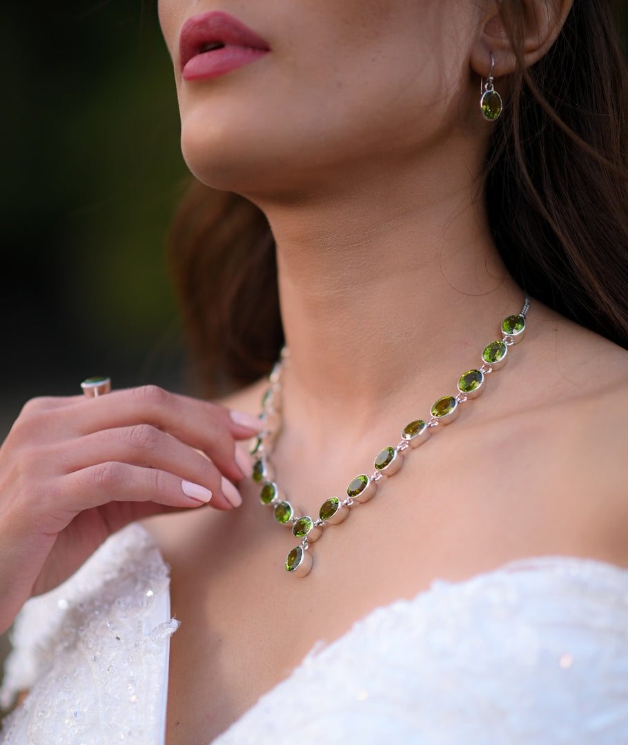 Peridot Statement Necklace