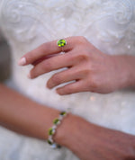 Load image into Gallery viewer, Subtle Peridot Statement Set foe Women by Ravia
