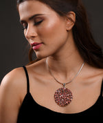 Load image into Gallery viewer, Violet Red Tourmaline Women&#39;s Pendant
