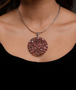 Load image into Gallery viewer,  Raspberry Violet Red Tourmaline Women&#39;s Pendant
