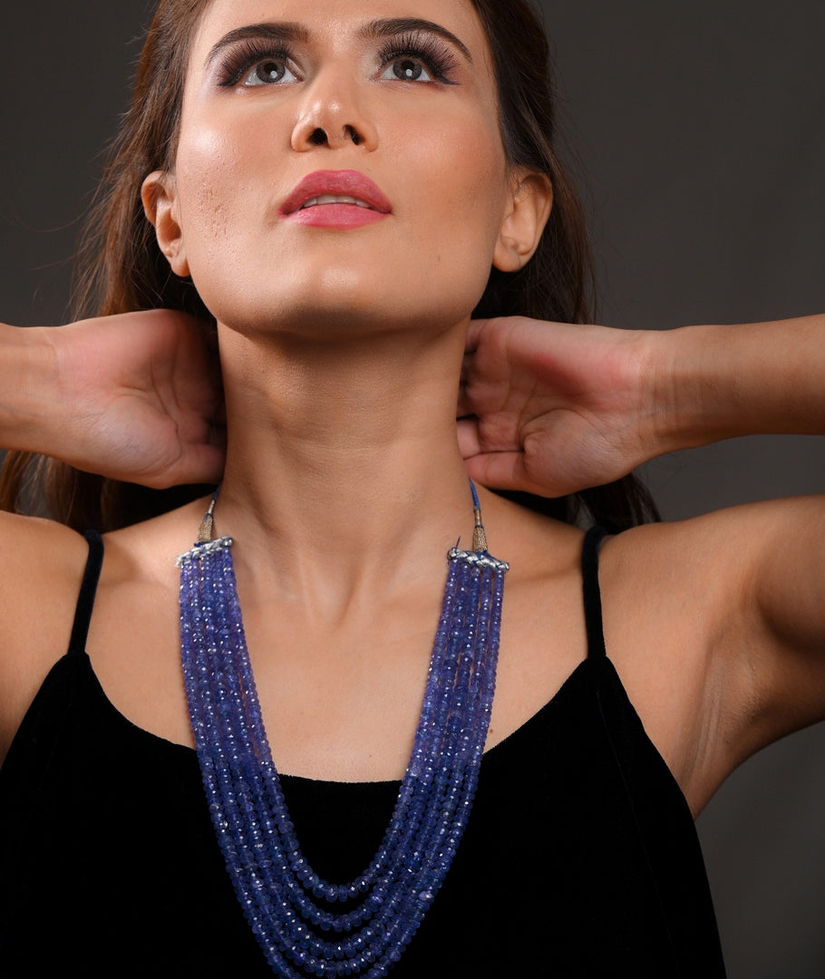 Dazzling Tanzanite Beads Necklace