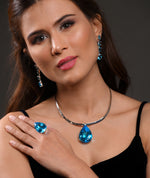 Load image into Gallery viewer, Women&#39;s Dare to Dazzle Swiss Blue Topaz Set for women
