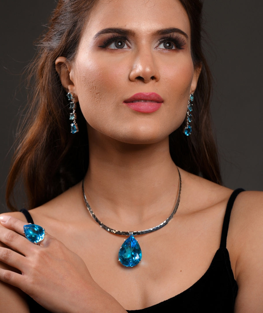  Dare to Dazzle Swiss Blue Topaz Set