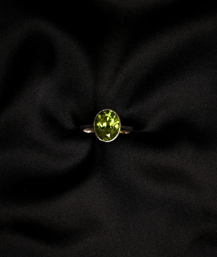 Sugar Rush Subtle Peridot Statement Ring