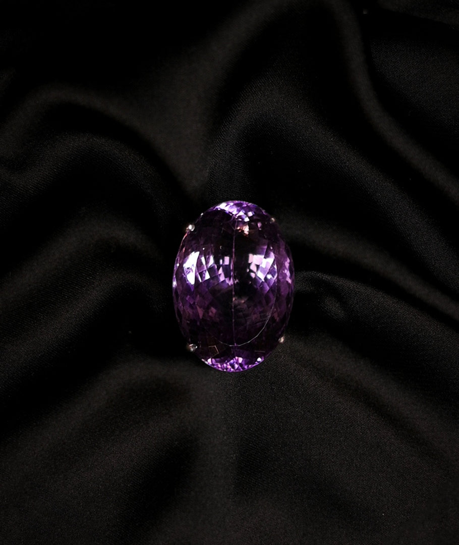 Royal Bloom and Velvet Luxury Amethyst Ring