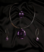 Load image into Gallery viewer, Royal Bloom and Velvet Luxury Amethyst Set for Women
