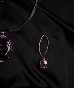 Load image into Gallery viewer, Royal Bloom and Velvet Luxury Amethyst Earring
