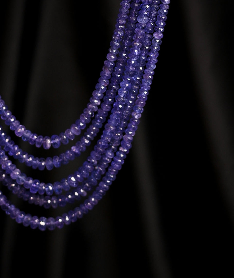 Tanzanite Beads Necklace for Women