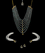 Load image into Gallery viewer, Luxurious Filigree Satlada with Green Quartz and Pearls
