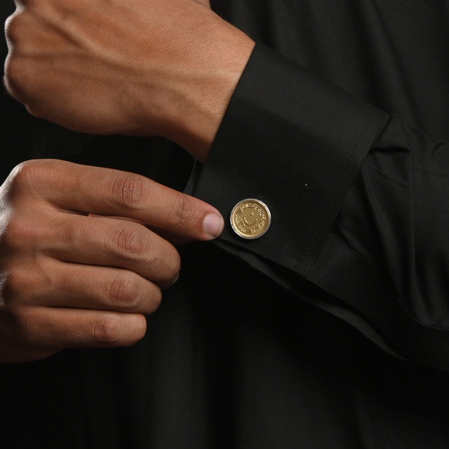 Pakistani Coin and Flag Cufflinks by Ravia