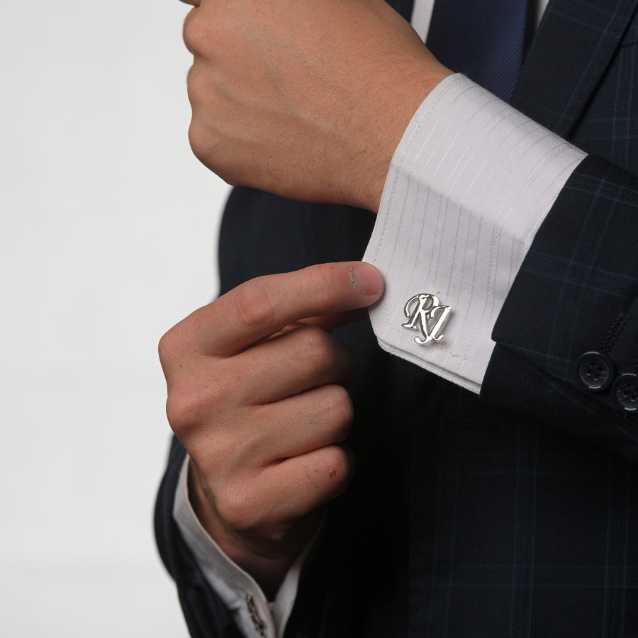 RJ Cufflinks for Men by Ravia