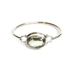 Load image into Gallery viewer, Elegant Green Amethyst Bangle Bracelet for Women
