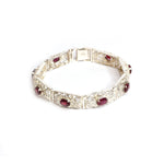 Load image into Gallery viewer, Vintage Ruby Filigree1920’s Vintage Ruby Filigree Women Bracelet
