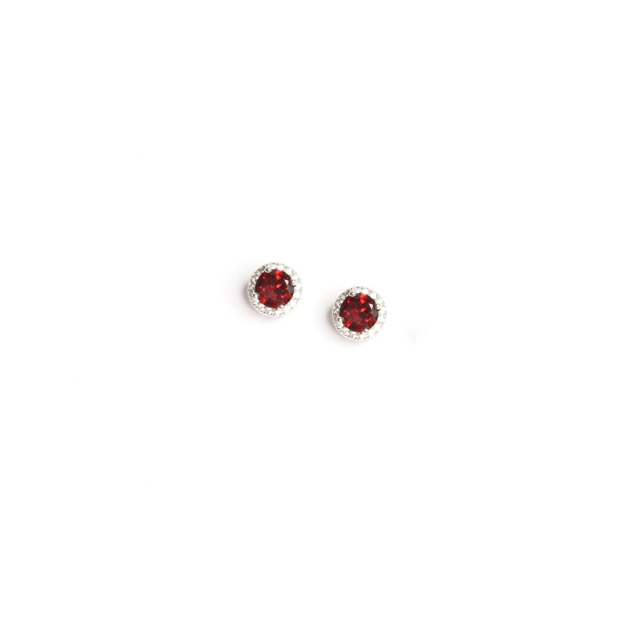 Glamorous Garnet Studs for Women