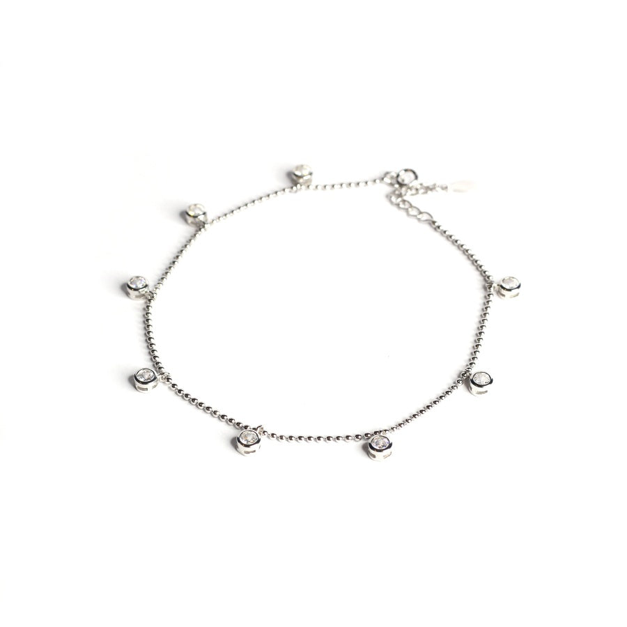 Cubic Zirconia Fashion Anklet