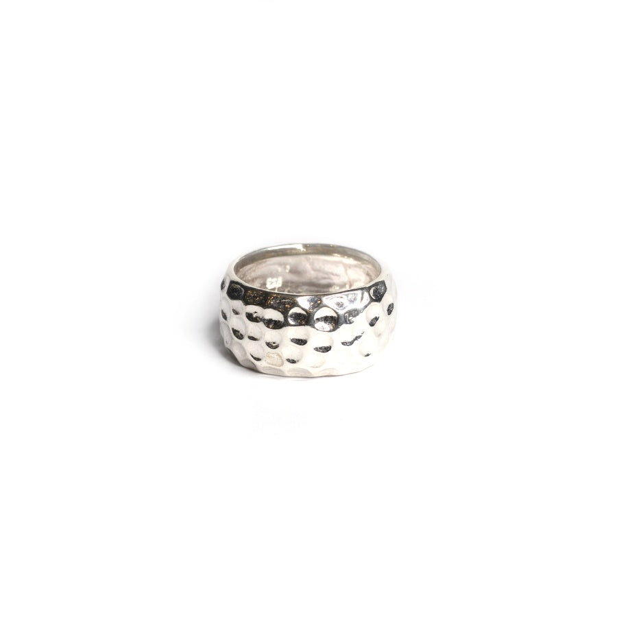 Women's Wide Hammer Stroke Ring