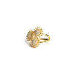 Load image into Gallery viewer, Women&#39;s Twinkling Sunflowers Ring by Ravia
