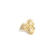 Women's Twinkling Sunflowers Ring
