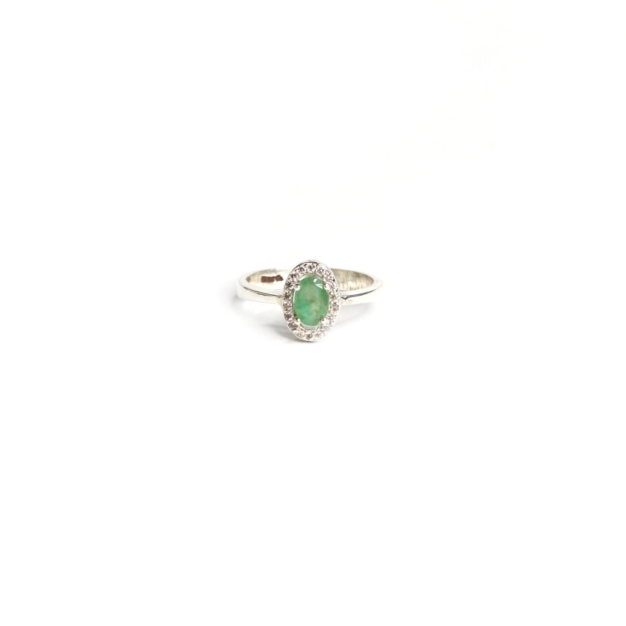 Dainty Emerald Ring for Women