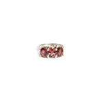 Load image into Gallery viewer, Trio Bezel Set Pink Tourmaline Ring for Women
