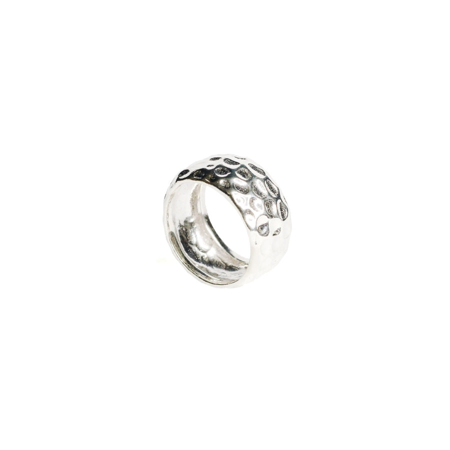 Women's Wide Hammer Stroke Ring by Ravia