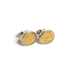 Load image into Gallery viewer, Men&#39;s Vintage Pakistani Coin and Flag Cufflinks
