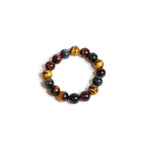 Load image into Gallery viewer, Multi Color Tiger Eye Beaded Bracelet for Men
