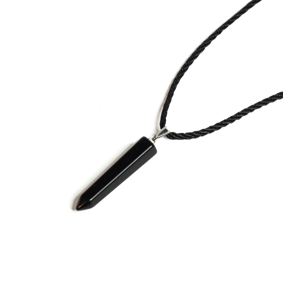 Black Onyx Drop Pendulum Pendant