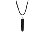 Load image into Gallery viewer, Sleek Style Black Onyx Drop Pendulum Pendant
