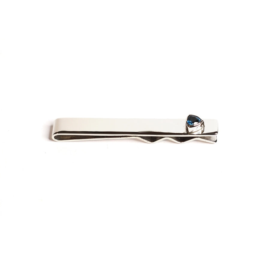 Men's Refined Rebellion London Blue Topaz Tie Pin