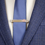 Load image into Gallery viewer, Rose Quartz Men&#39;s Tie Pin by Ravia
