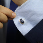 Load image into Gallery viewer, Sapphire Cufflinks
