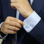 Load image into Gallery viewer, Emerald Men&#39;s Cufflinks by ravia
