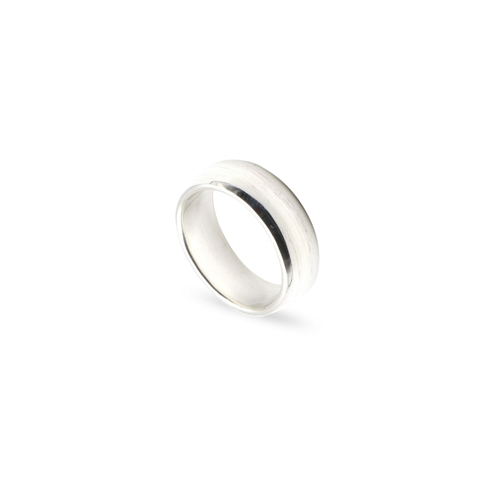 Plain Silver Tungsten Ring