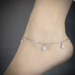 Load image into Gallery viewer,  Flower Cubic Zirconia Women&#39;s Anklet
