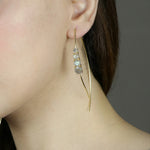 Load image into Gallery viewer, Labradorite Fish Hook Style Earrings
