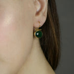 Load image into Gallery viewer, Green Quartz Women Earrings
