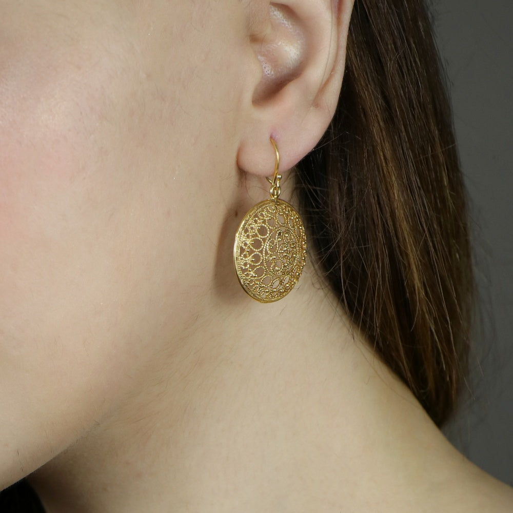 Filigree Goldplated Earrings