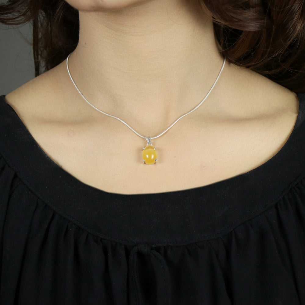 Yellow Agate Pendant 