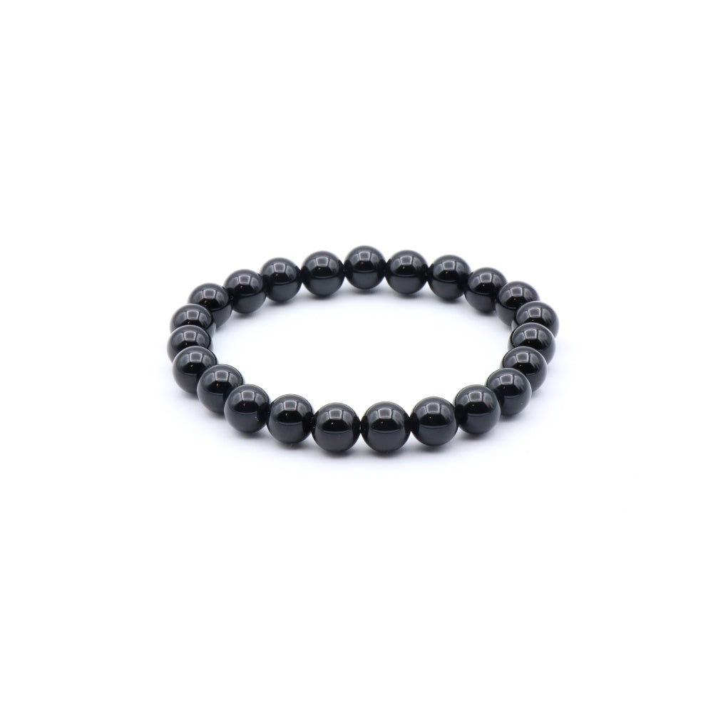 Black Onyx Bead Bracelet for Women