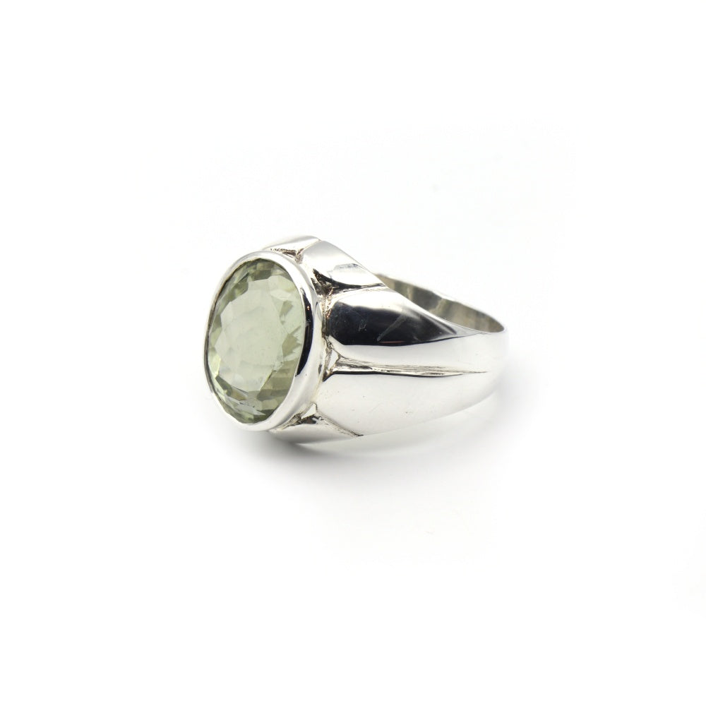 Men's Green Amethyst Ring