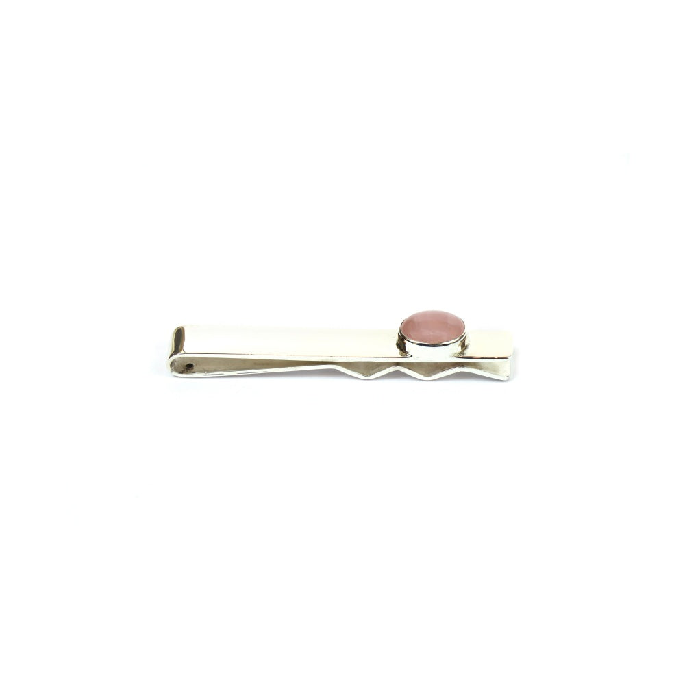 Rose Quartz Men's Tie Pin