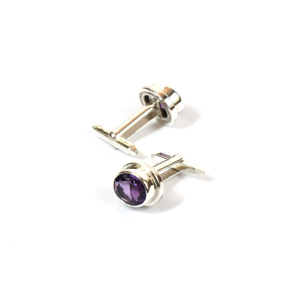 Men's Royal Amethyst Cufflinks