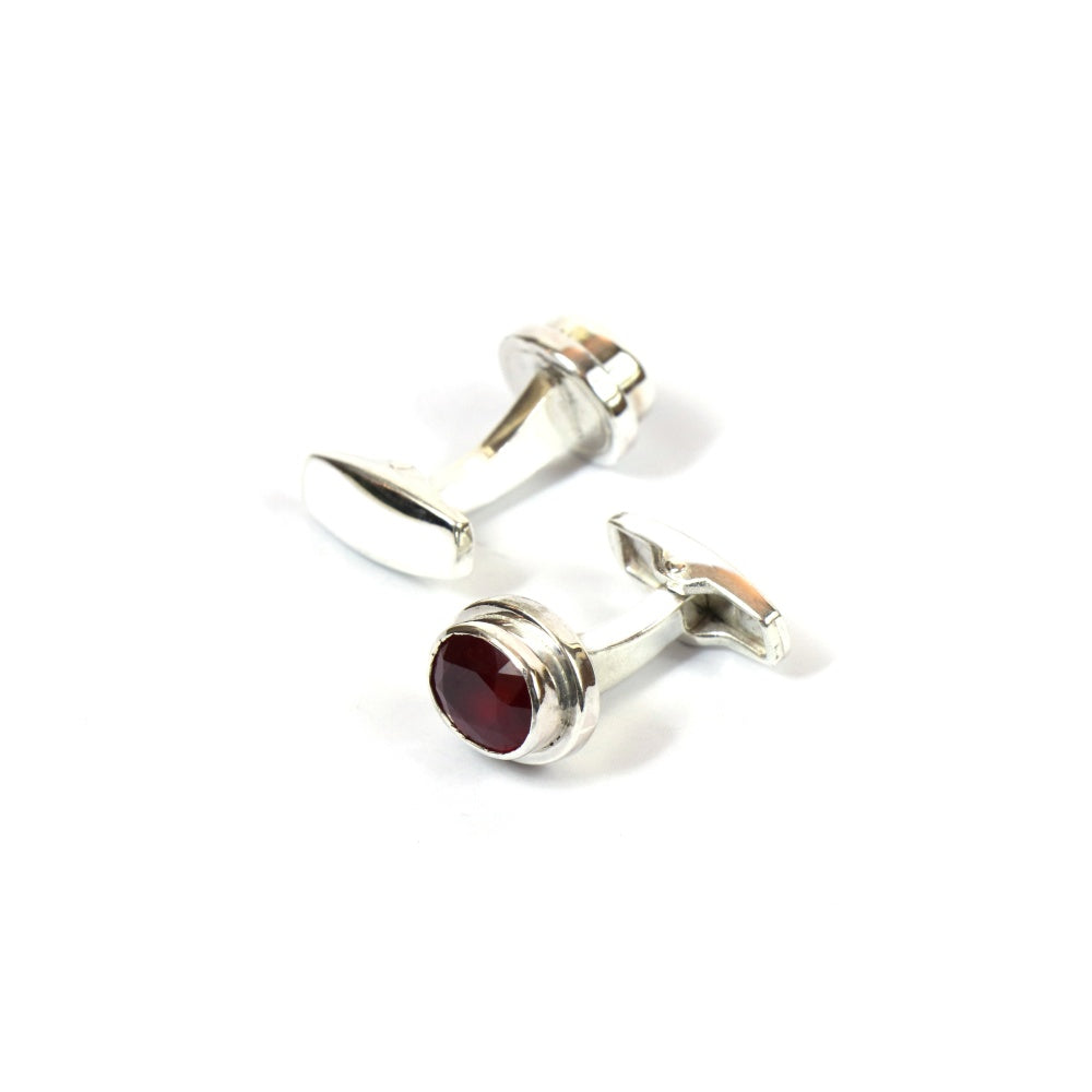 Charming Touch Ruby Cufflinks for Men