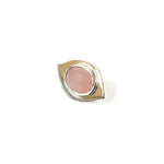 Load image into Gallery viewer, Men&#39;s Rustic Rose Quartz Collar Pin
